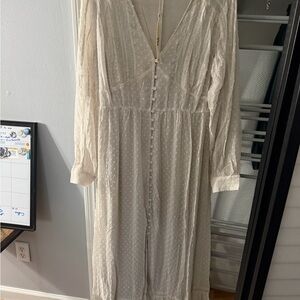 Lovestitch Cream Long Sleeve Dress